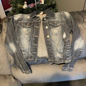 1st Kiss Black Denim Jacket